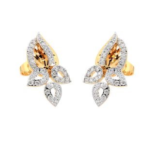 Jaze Round Diamond Stud Earrings